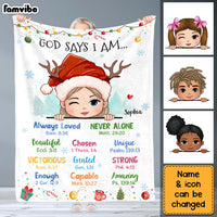 Personalized Gift For Granddaughter God Says I Am Blanket 29824 thumb 1