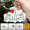 Personalized Family Elephant Ornament 29827 1