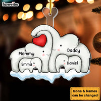 Personalized Family Elephant Ornament 29827 thumb 1