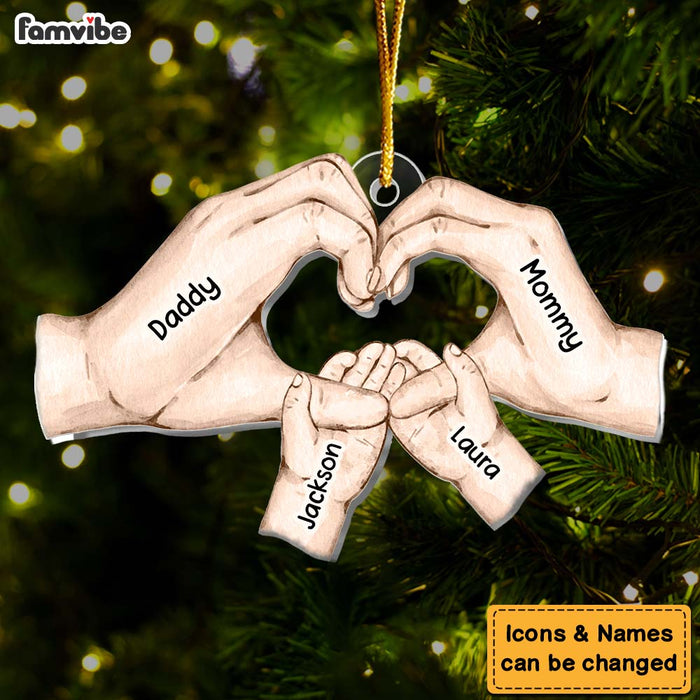 Personalized Family Hand Ornament 29829 1