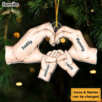 Personalized Family Hand Ornament 29829 thumb 1