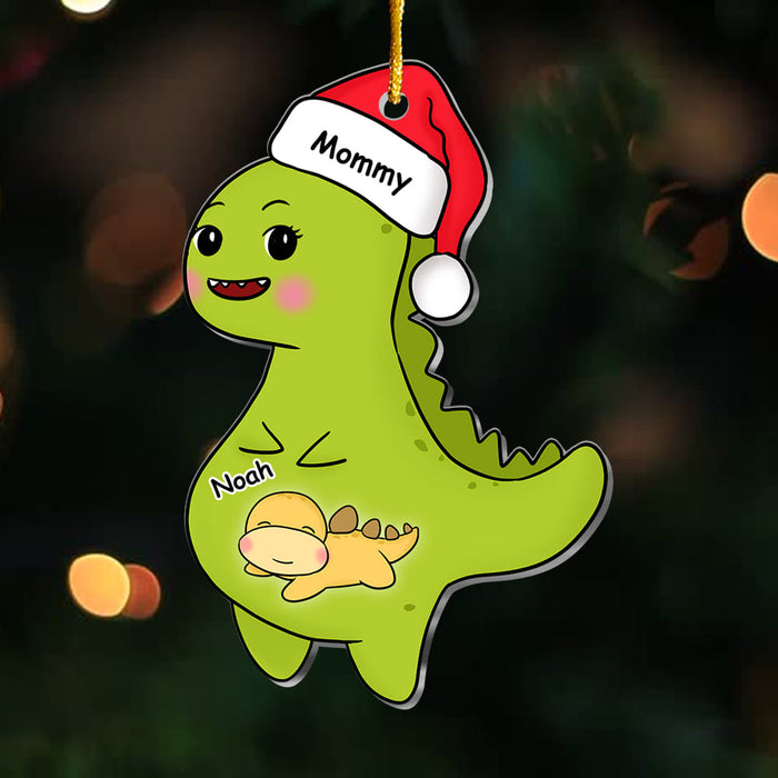 Personalized Pregnant Dinosaur Ornament 29838 1