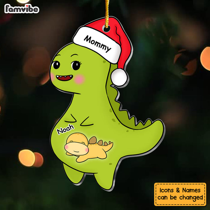 Personalized Pregnant Dinosaur Ornament 29838 1