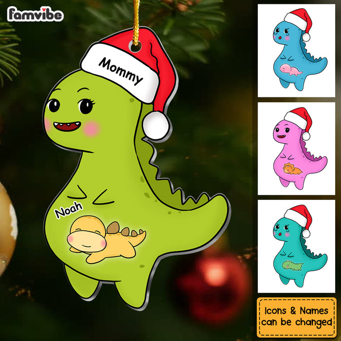 Personalized Pregnant Dinosaur Ornament 29838 1