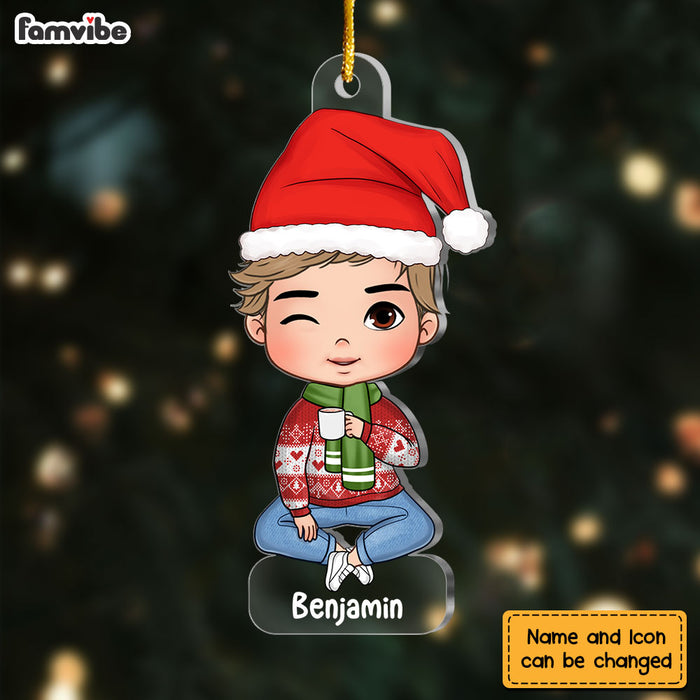 Personalized Gift For Grandson Ornament 29840 1