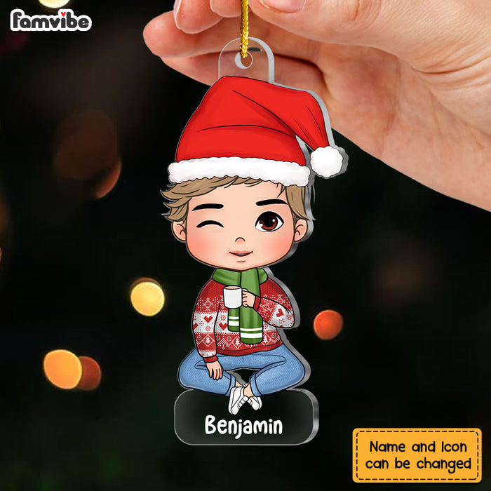 Personalized Gift For Grandson Ornament 29840 1