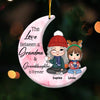 Personalized Grandma And Grand Daughter On The Moon Ornament 29841 1