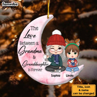 Personalized Grandma And Grand Daughter On The Moon Ornament 29841 thumb 1