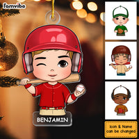 Personalized Gift For Grandson Loves Baseball Ornament 29844 thumb 1