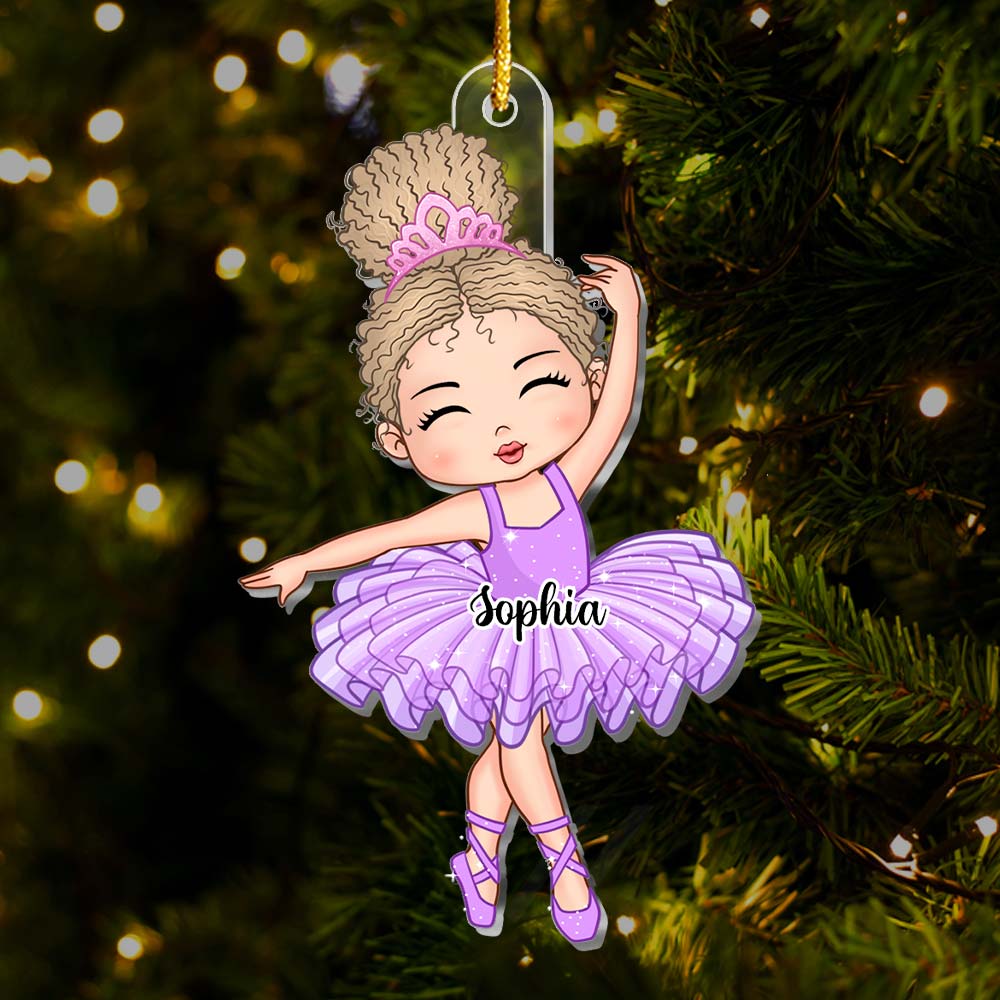 Personalized Gift For Granddaughter Loves Ballet Ornament 29845 Primary Mockup