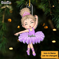Personalized Gift For Granddaughter Loves Ballet Ornament 29845 thumb 1