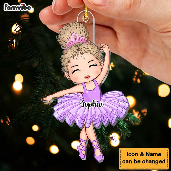 Personalized Gift For Granddaughter Loves Ballet Ornament 29845 1