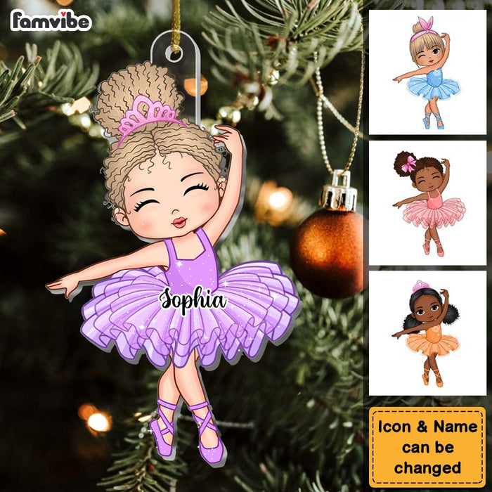 Personalized Gift For Granddaughter Loves Ballet Ornament 29845 1
