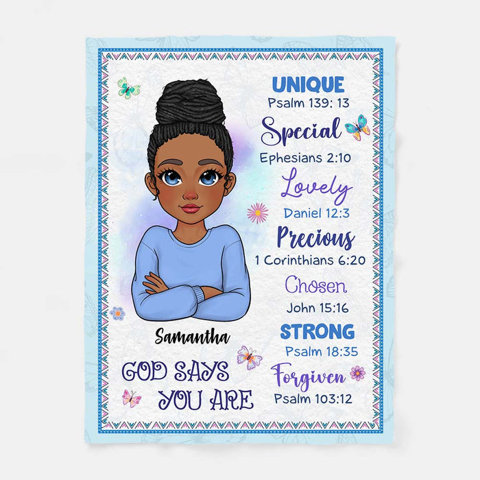 Personalized Gift For Daughter Inspirational Blanket 29860 1