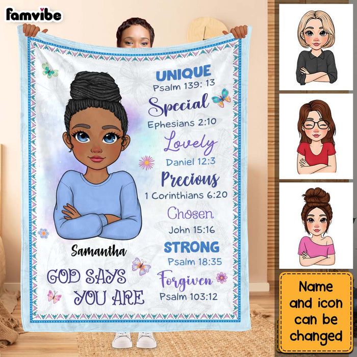 Personalized Gift For Daughter Inspirational Blanket 29860 1