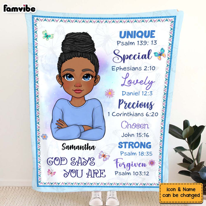 Personalized Gift For Daughter Inspirational Blanket 29860 1