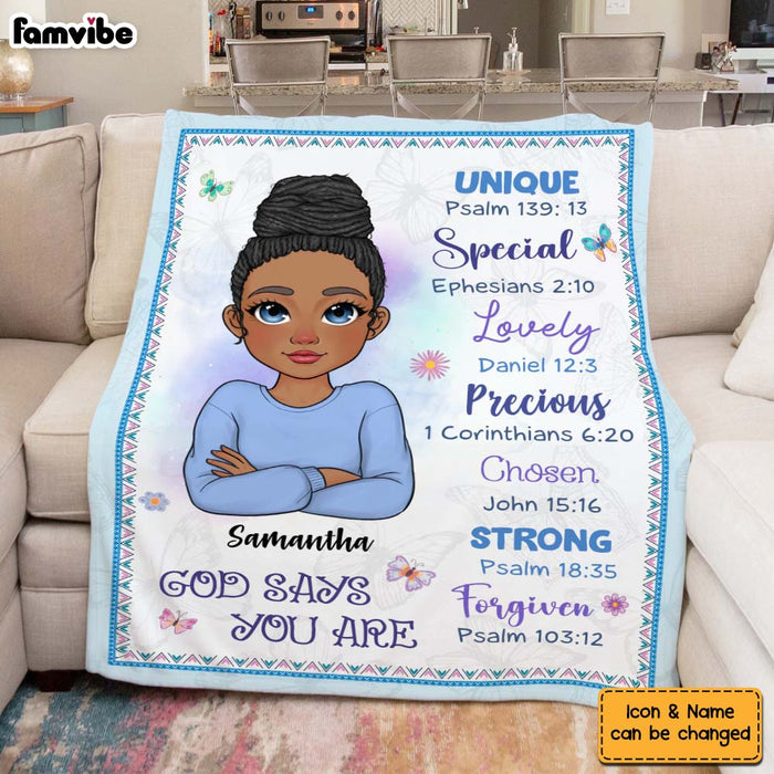 Personalized Gift For Daughter Inspirational Blanket 29860 1