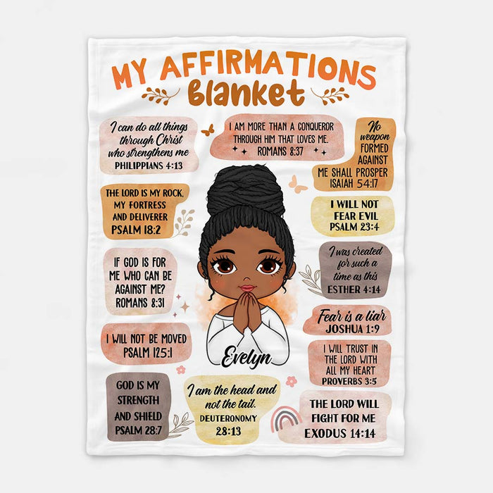 Personalized Affirmations Blanket Inspirational Gift For Daughter 29861 1