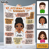 Personalized Affirmations Blanket Inspirational Gift For Daughter 29861 thumb 1