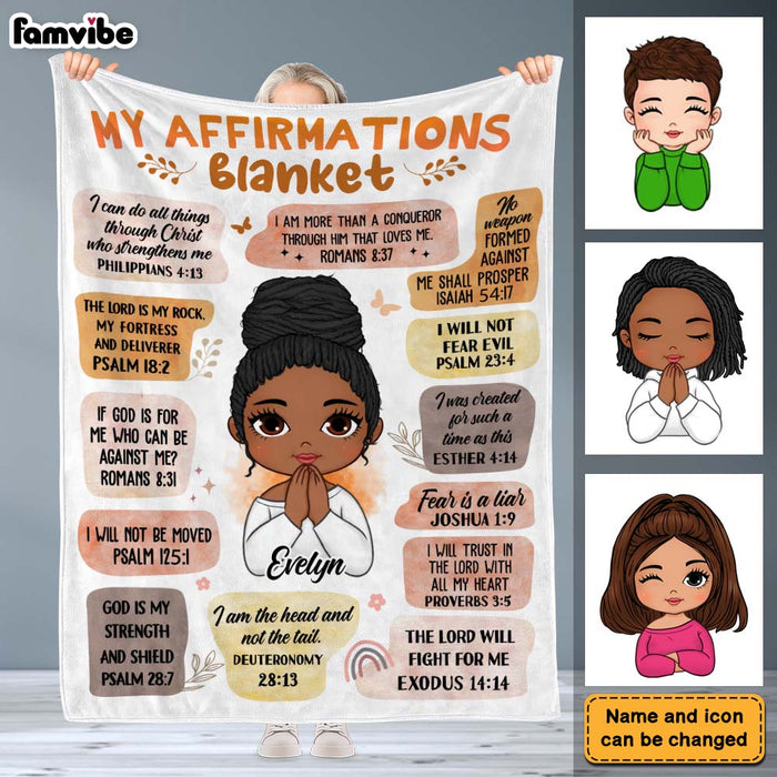 Personalized Affirmations Blanket Inspirational Gift For Daughter 29861 1