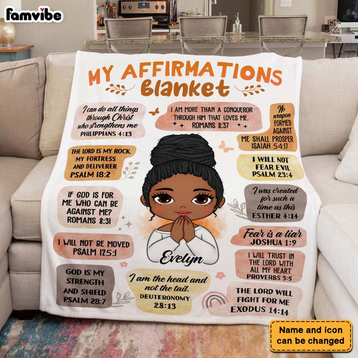 Personalized Affirmations Blanket Inspirational Gift For Daughter 29861 1