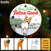 Personalized Gift For Dog Lovers Define Good Circle Ornament 29867 1