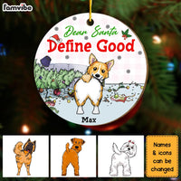 Personalized Gift For Dog Lovers Define Good Circle Ornament 29867 thumb 1