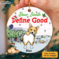 Personalized Gift For Dog Lovers Define Good Circle Ornament 29867 thumb 1