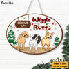 Personalized Gift For Dog Lovers 'Beware Of The Wiggle' Wood Sign 29869 1
