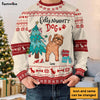 Personalized Feliz Naughty Dog Gift For Dog Lovers Ugly Sweater 29872 1