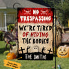 Personalized Witch No Trespassing Halloween Flag JL222 85O36 1