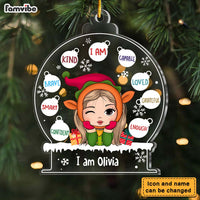 Personalized Gift For Granddaughter  I Am Kind Snow Ornament 29878 thumb 1