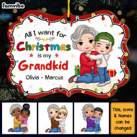 Personalized Gift For Grandma All I Want For Christmas Benelux Ornament 29883 thumb 1