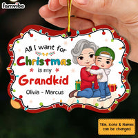 Personalized Gift For Grandma All I Want For Christmas Benelux Ornament 29883 thumb 1
