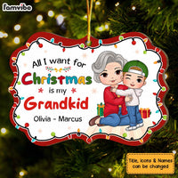 Personalized Gift For Grandma All I Want For Christmas Benelux Ornament 29883 thumb 1