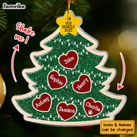 Personalized Gift For Family Christmas Tree 5 Layered Shaker Ornament 29888 thumb 1