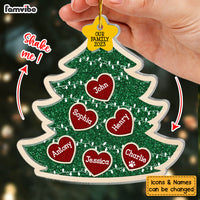 Personalized Gift For Family Christmas Tree 5 Layered Shaker Ornament 29888 thumb 1