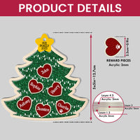 Personalized Gift For Family Christmas Tree 5 Layered Shaker Ornament 29888 thumb 1