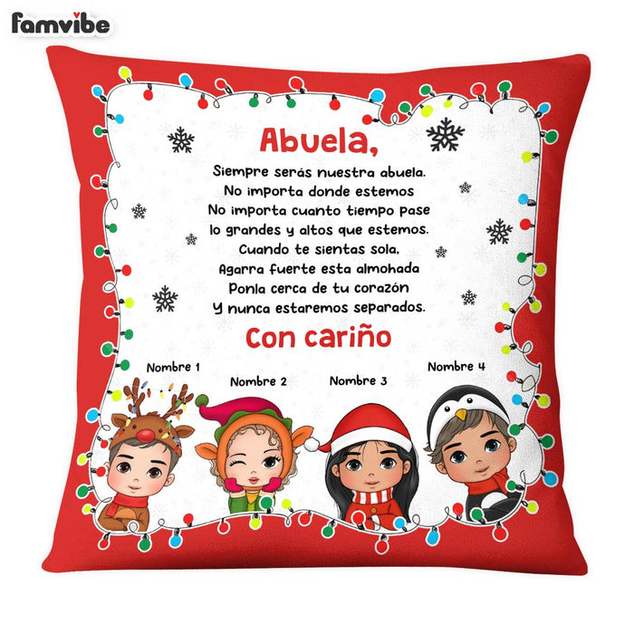 Personalized Gift For Grandma Abuela Spanish Pillow 29891 1