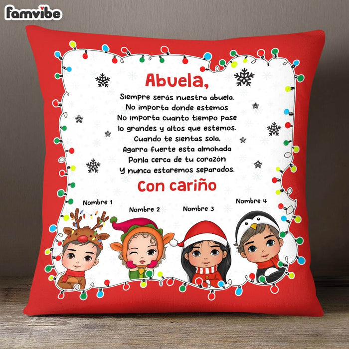 Personalized Gift For Grandma Abuela Spanish Pillow 29891 1