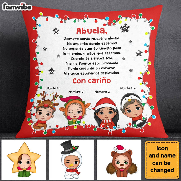 Personalized Gift For Grandma Abuela Spanish Pillow 29891 1