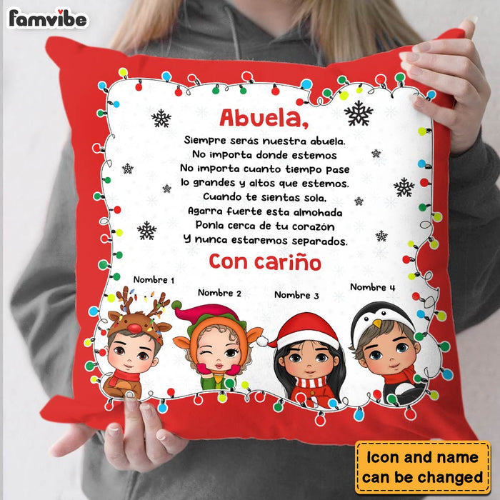 Personalized Gift For Grandma Abuela Spanish Pillow 29891 1