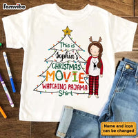 Personalized Christmas Gift For Granddaughter Movie Watching Kid T Shirt - Kid Hoodie - Kid Sweatshirt 29898 thumb 1