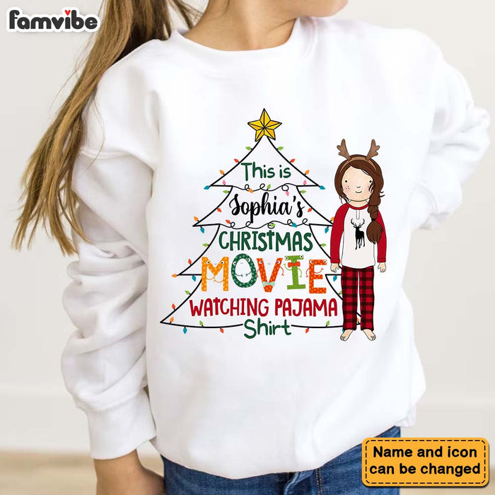 Personalized Christmas Gift For Granddaughter Movie Watching Kid T Shirt - Kid Hoodie - Kid Sweatshirt 29898 1