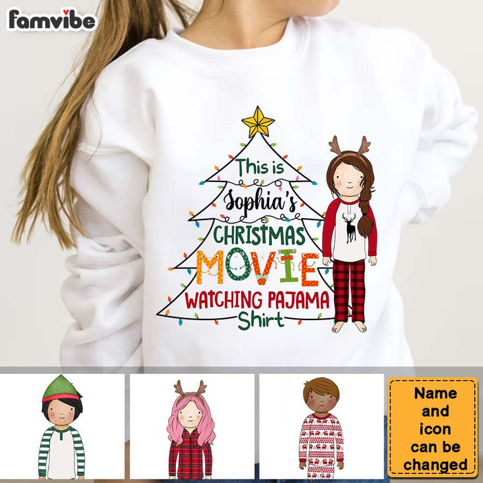 Personalized Christmas Gift For Granddaughter Movie Watching Kid T Shirt - Kid Hoodie - Kid Sweatshirt 29898 1