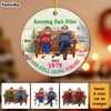 Personalized Gift For Couple Annoying Each Other Circle Ornament 29899 1