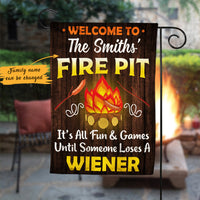 Personalized Fire Pit Gardening Flag AG141 85O47 thumb 1