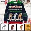 Personalized Christmas Gift For Dog Lover Movie Watching Ugly Sweater 29900 1
