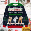 Personalized Christmas Gift For Dog Lover Movie Watching Ugly Sweater 29900 1