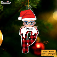 Personalized Gift For Grandkid Christmas Alphabet Ornament 29902 thumb 1